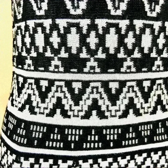 Altar’d State Rayon Black/white Sleeveless Knit A-Line Mini Dress Size S - Picture 8 of 16